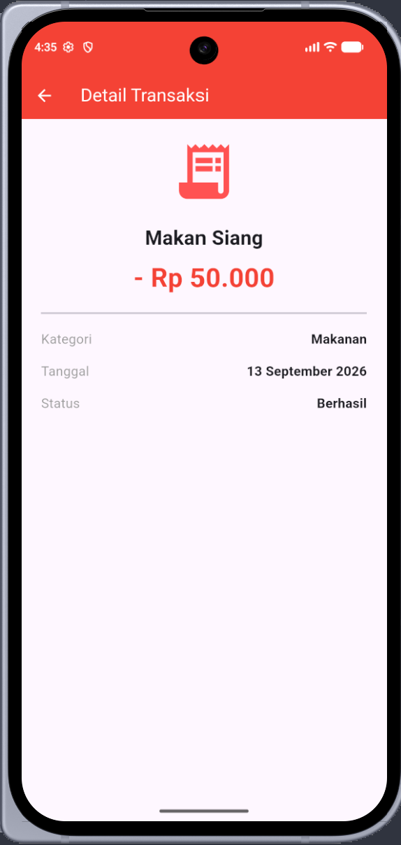 Halaman Detail Transaksi