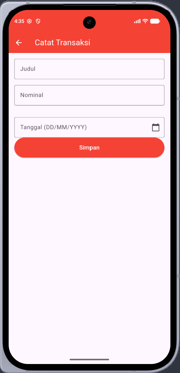 Form Catat Transaksi